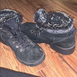 Black winter shoes